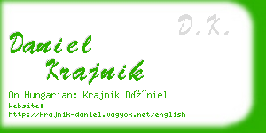 daniel krajnik business card